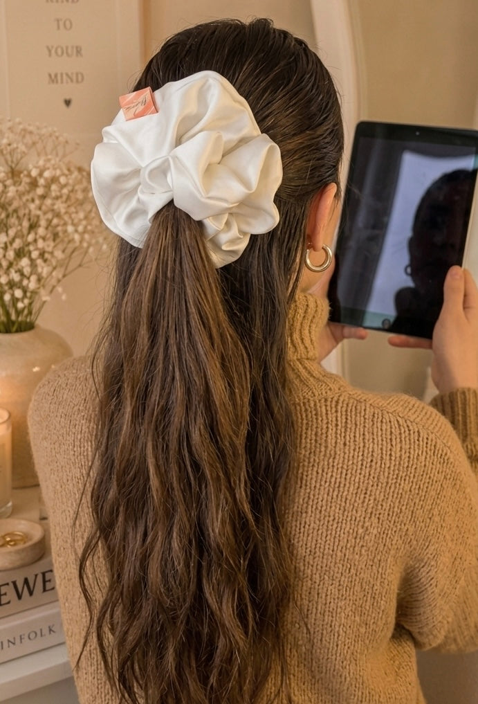 Scrunchie Blanco Invierno