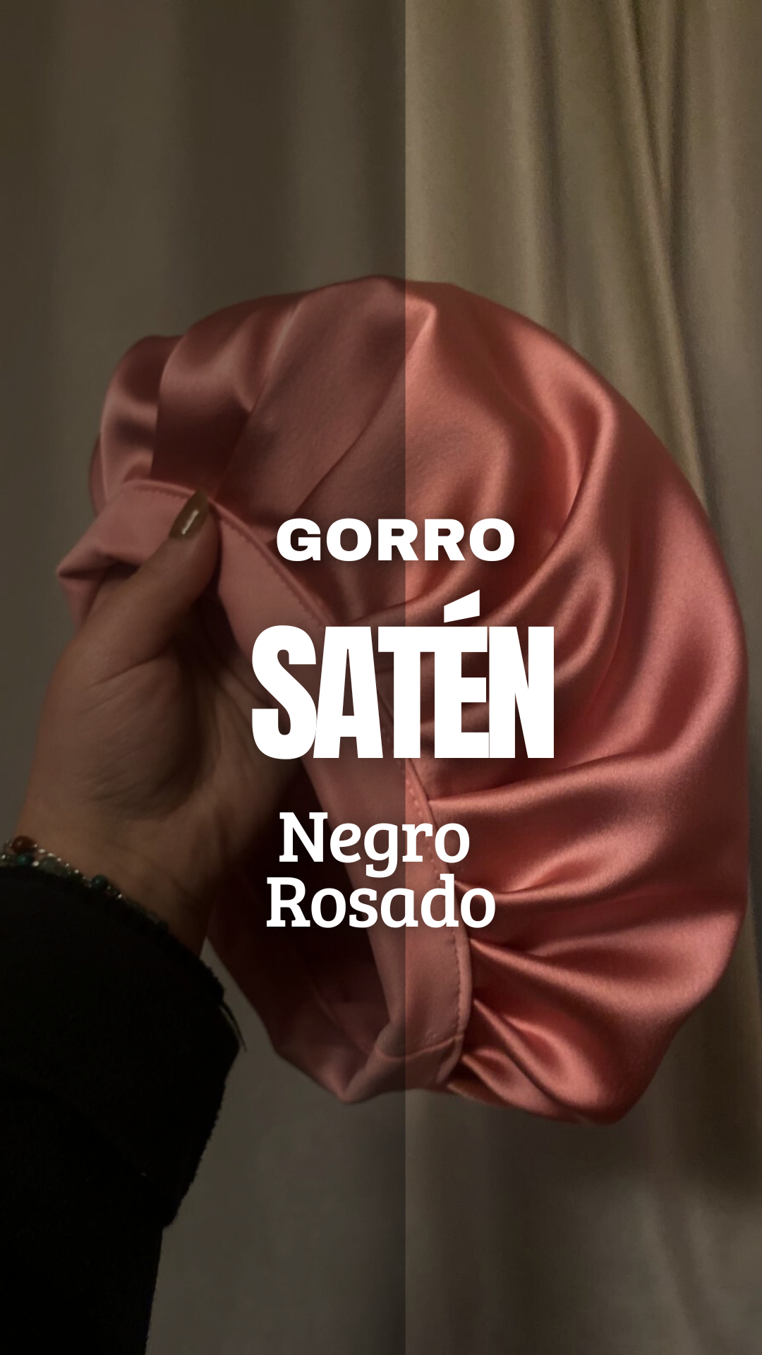Gorro de satén